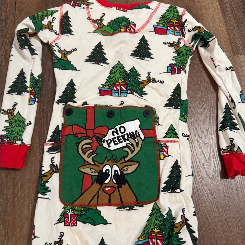 Lazy One Red Reindeer Pajama Set